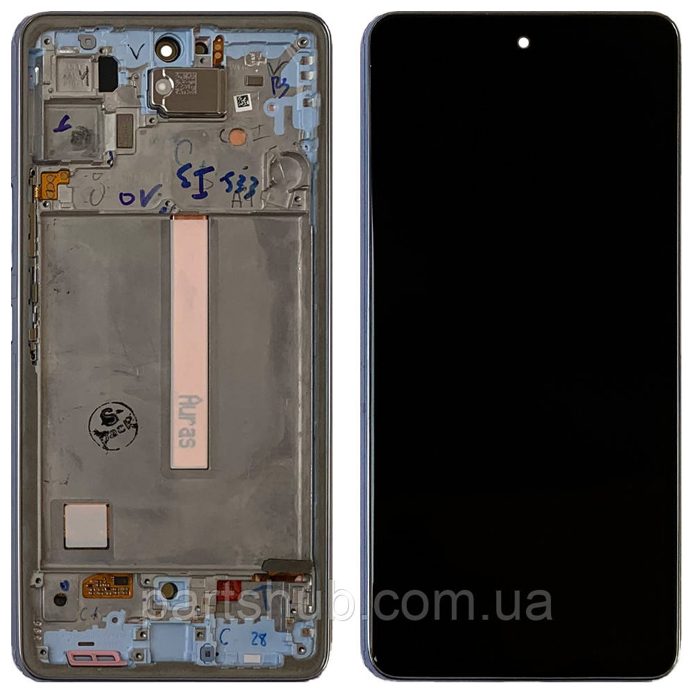 Дисплей (екран) Samsung Galaxy A53 5G A536B з тачскріном (оригінал 100% у блакитній рамці), фото 1