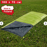 Спальный мешок - одеяло Acamper, Спальник для кемпинга, Спальный мешок зеленый+серый цвет