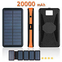 УМБ с солнечной панелью XIYT HY-1803 / Power bank / 20000 mah / 2xUSB / Micro / Type-C Orange