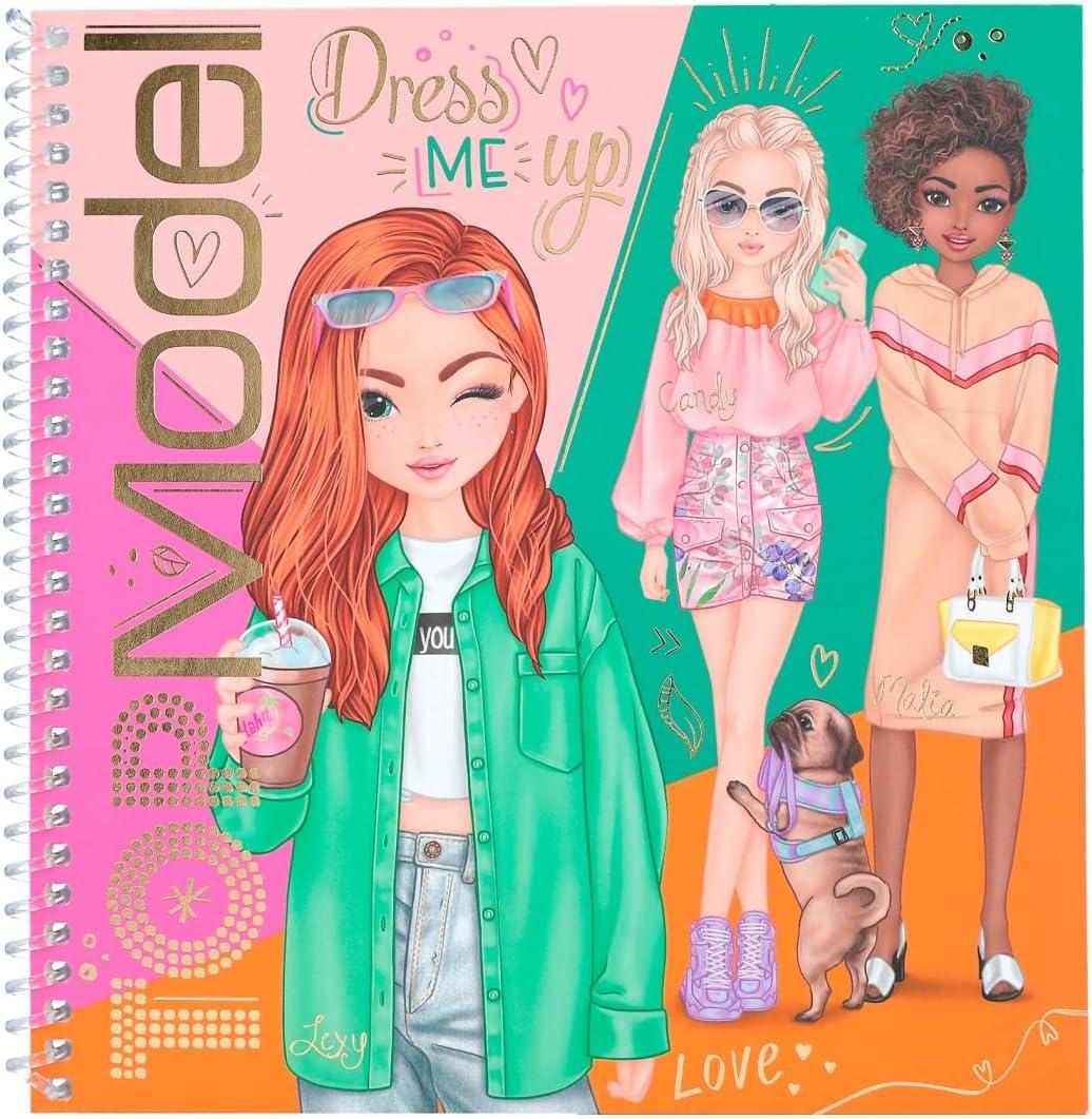 Альбом для стікерів Top model Dress me Up Love Lexy Одягни мене стікербук топ модел набір для творчості(12288), фото 1