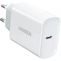 Адаптер питания для телефона Ugreen CD127 White (Type-C PD 30W Charger (70161))