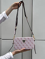 Женская подарочная сумка Guess The Snapshot Bag Light Pink (розовая) torba0181 стильная сумочка из экокожи