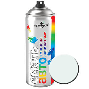 New Ton Фарба аерозольна для авто алкідна Біла 202 (H) 400 мл швидковисихаюча надміцна стійка глянець