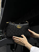 Женская сумка клатч Gucci Aphrodite Shoulder Bag Black (черная) torba0198 подарочная очень красивая стильная