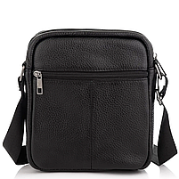 Чоловіча шкіряна сумка через плече Tiding Bag IT-73002 чорна, фото 3