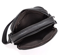 Чоловіча шкіряна сумка через плече Tiding Bag IT-73002 чорна, фото 9
