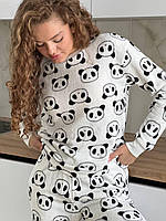 Женская теплая пижама с пандами