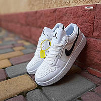 Мужские кроссовки Nike Air Jordan 23 (белые с чёрным) низкие светлые модные кеды О10925 cross mood