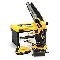 Аккумуляторная мини пила DeWalt DCM160N (24V, 4AH, шина 15 см) с автоматической смазкой цепи