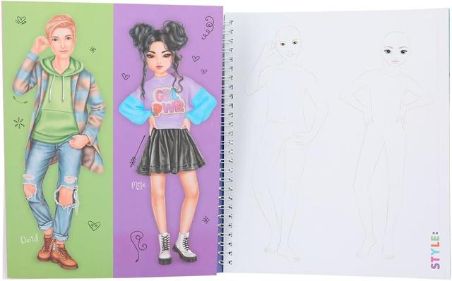 Альбом для стікерів Top model Dress me Up Haiden Malia Одягни мене стікербук топ модел набір для творчості 12447