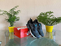 Мужские кроссовки Nike Air Max 90 Cordura (серо-черные с синим) красивые легкие универсальные кроссы D332 mood
