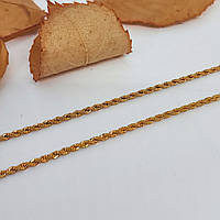 Ланцюжок для хрестика або кулона під золочення (карабін)