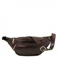 Напоясная кожаная сумка TL141797 TUSCANY LEATHER (Темно-коричневый) высокое качество
