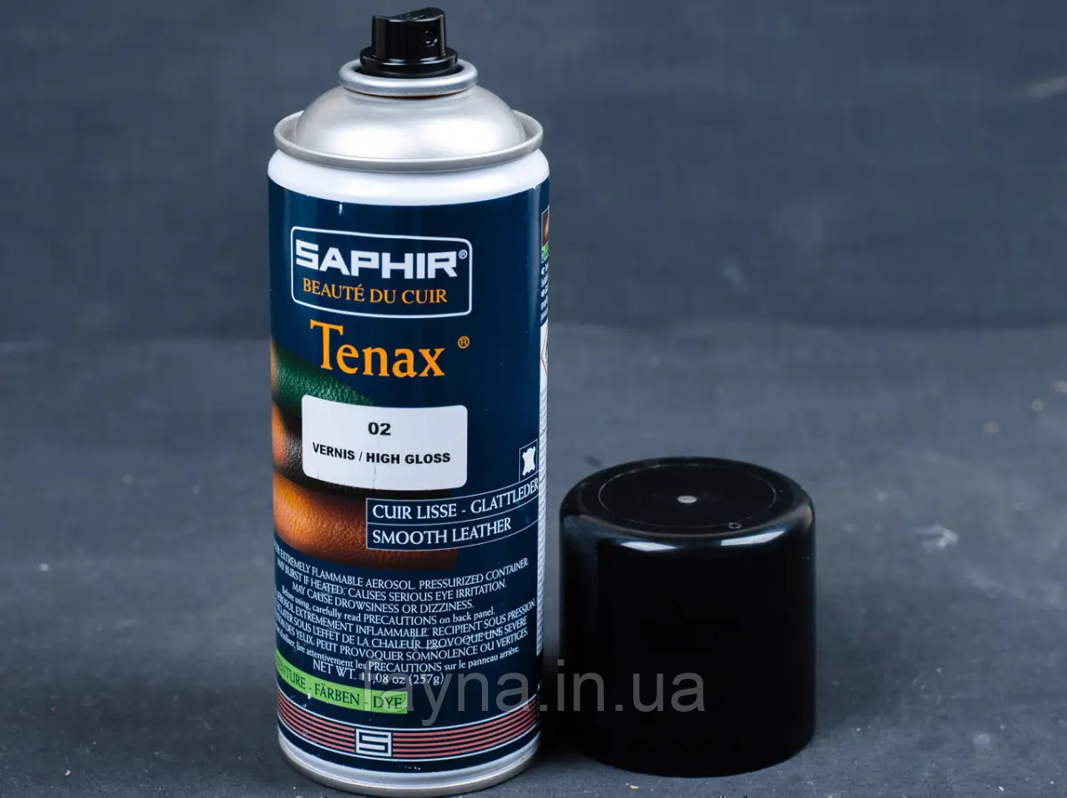 Аерозольна фарба для гладкої шкіри Saphir Tenax Spray, 400 мл