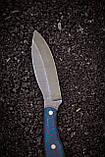 Ніж фултанг ручної роботи із дамаської сталі «Канадець #1» зі шкіряними піхвами, 60 HRC, фото 5
