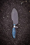 Ніж фултанг ручної роботи із дамаської сталі «Канадець #1» зі шкіряними піхвами, 60 HRC, фото 7