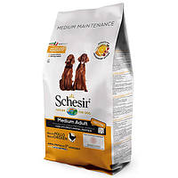 Schesir (Шезир) Dog Medium Adult Chicken сухой монопротеиновый корм для собак средних пород с курицей 12 кг