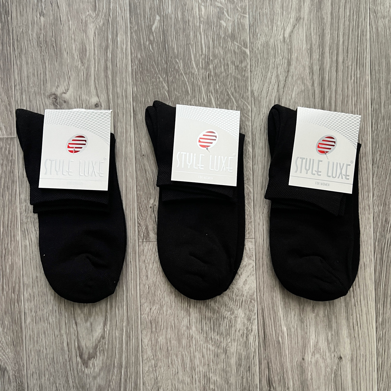 Жіночі шкарпетки Style Luxe середньої висоти з махровою підошвою чорні