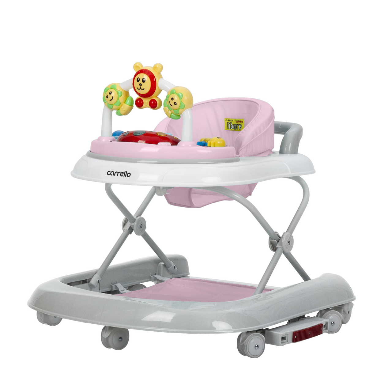 Дитячі ходунки Carello Libero (Карелло Ліберо) CRL-9602/3 Pink 3 в 1 (ходунки, каталка, гойдалка)