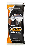 Одноразовые бритвенные станки BIC Metal, 3 шт