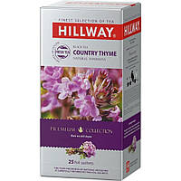 Чай черный HILLWAY Country Thyme с чебрецом пакетированный 25 штук в индивидуальных конвертиках