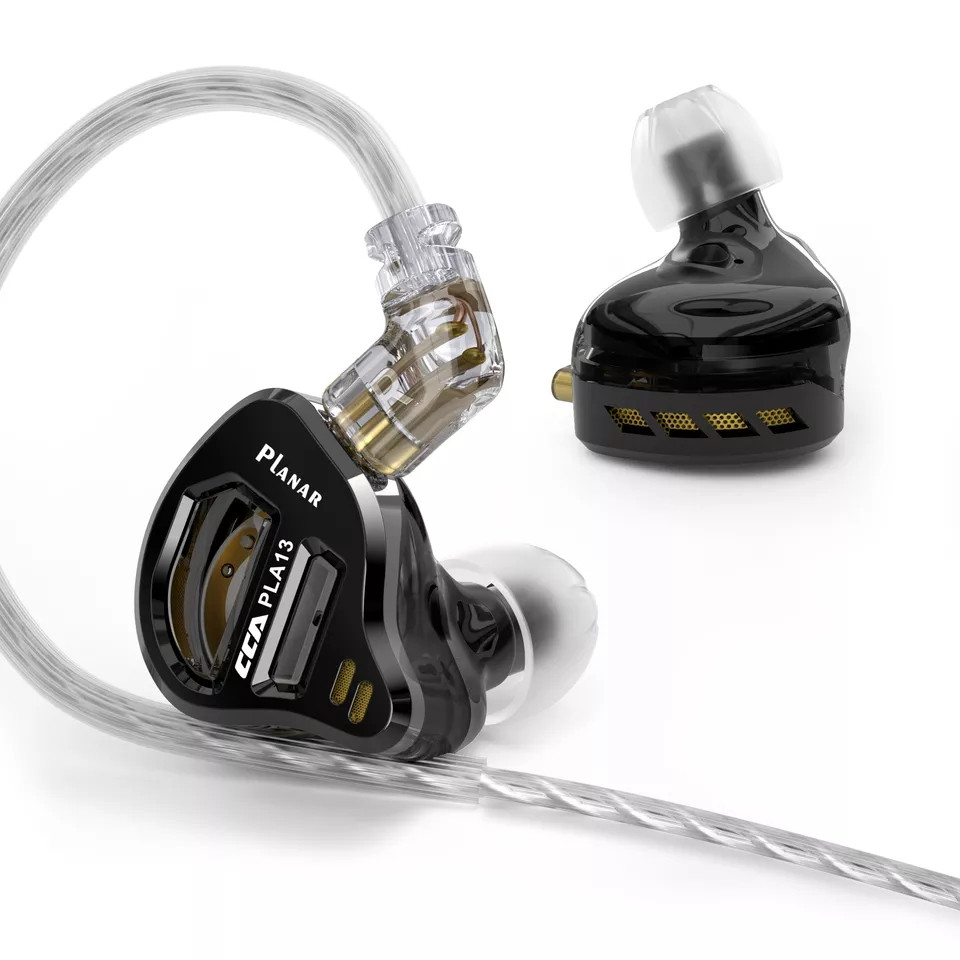 ⇒ CCA PLA13 (black, mic) – доступні планарні навушники! Planar 13.2mm