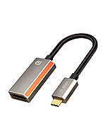 Перехідник Сabletime Type-C - DisplayPort, 0.2m, v2.0 4K 144Hz, 2K 240Hz, 8K 60Hz (CP16A)