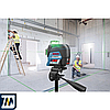 Професійний лінійний лазерний нівелір Bosch Professional GLL 3-80 G : зелений промінь, 30 м, на батарейках, кейс, фото 8