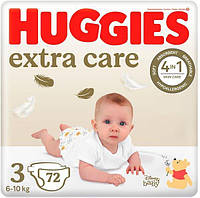 Подгузники Huggies Extra Care Mega 3 6-10кг 72шт