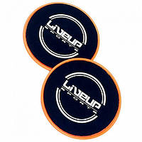 Диски LiveUp Sliding Disc для скольжения 17 cм Black-Orange (LS3360)