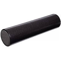 Масажний ролик роллер 90х15см гладкий для спины U-POWEX EPP foam roller Чорний