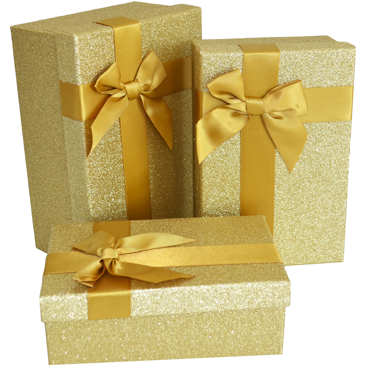 Подарункова коробка прямокутна золота 19см*12см*6,5см