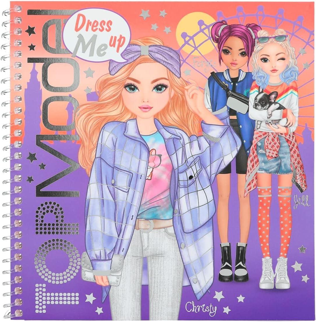 Альбом для стікерів Top model Dress me Up Christy Gill Одягни мене стікербук топ модел набір для творчості 12246