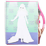 Набір для творчості ТОР Model Glamour Топ Модель Гламур Розмальовка Дизайн одягу 12577, фото 3