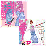 Набір для творчості ТОР Model Glamour Топ Модель Гламур Розмальовка Дизайн одягу 12577, фото 6