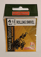 Вертлюг BratFishing rolling swivel №4 (35kg)