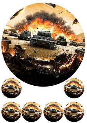 Вафельна картинка World of tanks 4