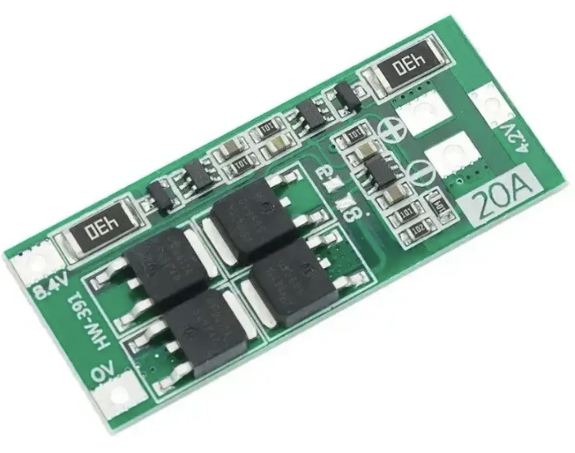 Контролер заряду/розряду Li-Ion, BMS 2S 8,4В 20А, HW-391 REV 1.2, модуль захисту