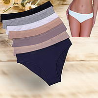 Трусики жіночі La Vivas 20221 бавовняні (чорні, білі, сині, сірі, бєж) Розміри M L XL