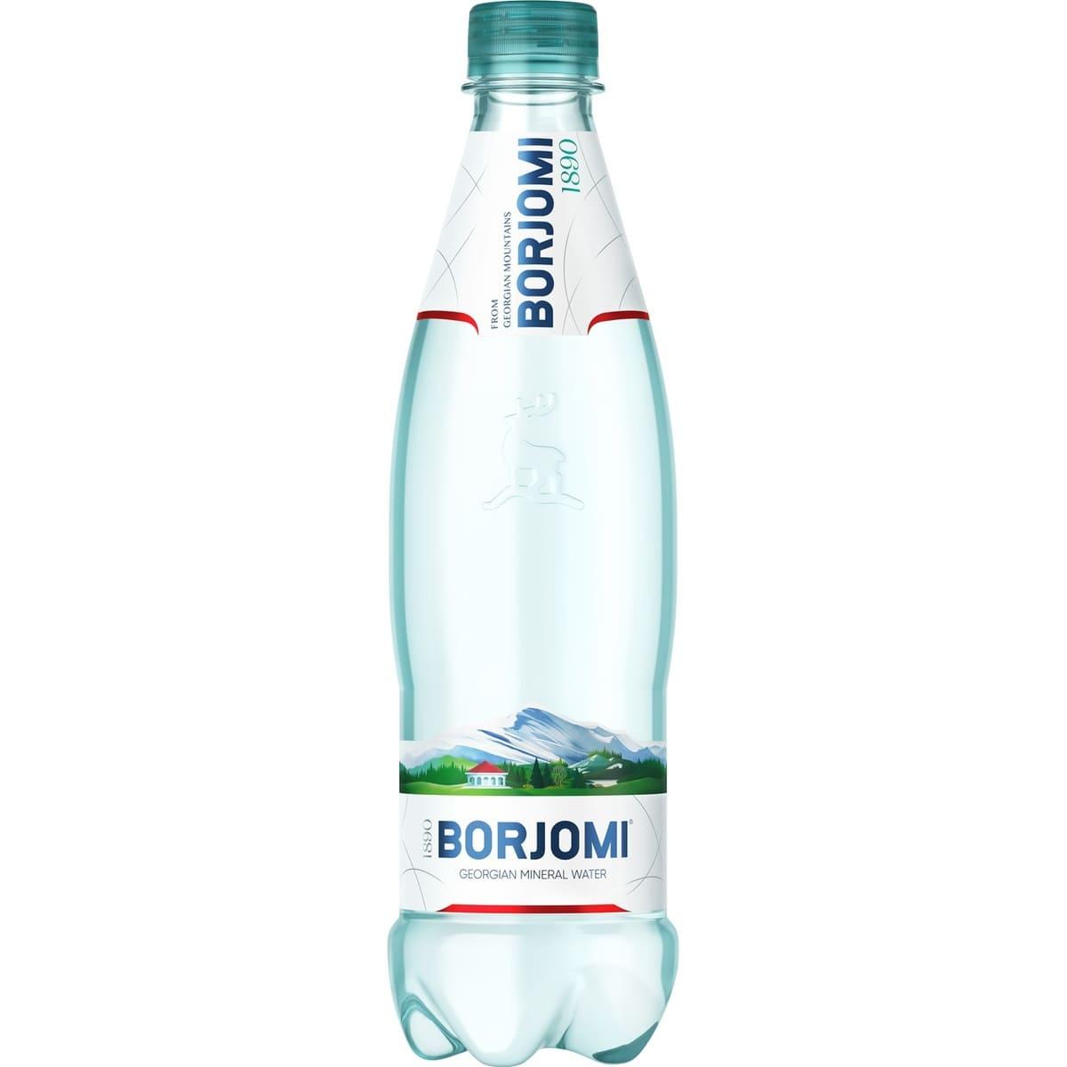 Упаковка минеральной лечебно-столовой сильногазированной воды Borjomi 0,5 х 12 пластиковых бутылок - фото 2 - id-p1975482938