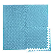 Мат-пазл (ластівчин хвіст) Cornix Mat Puzzle EVA 120 x 120 x 1 см XR-0235 Sky Blue Poland, фото 4