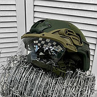 Тактические защитные очки на шлем Vulpo flip, Армейские очки с креплением на голове шлем Койот