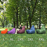 Кресло мешок салатовый Оксфорд, Крісло мішок салатове, Безкаркасне крісло груша салатовий, пуфик мешок кресло груша салатовая, фото 2