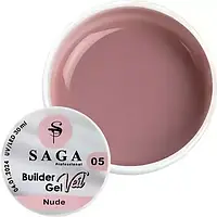 Saga builder gel veil гель для наращивания №05