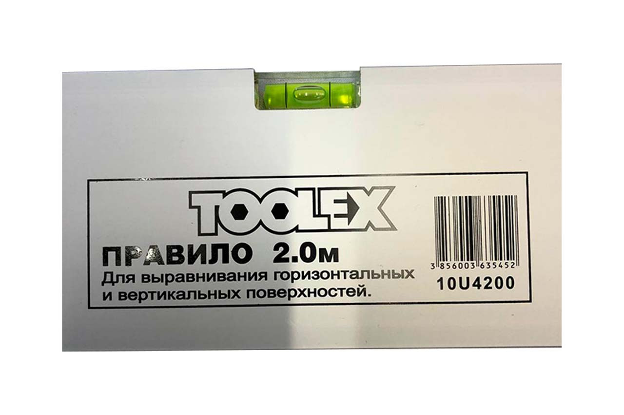 Правило-уровень Toolex - 2000мм с ручками - фото 2 - id-p1975540294