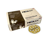 Рукавички медичні S, 100 шт Medilex, TPE, чорні, Reflex, фото 4