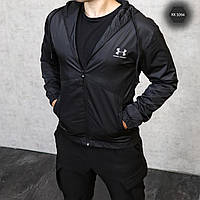 Ветровка - куртка спортивная мужская Under Armour Black , Ветрозащищенная