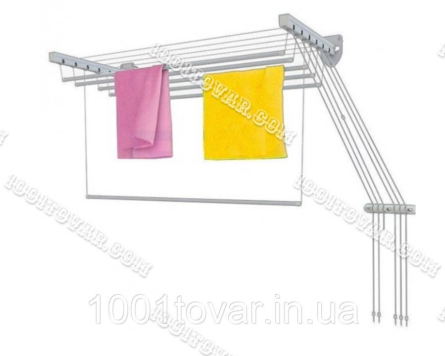 Сушка настінно-стельова Floris (Флоріс) 2 м; 1,8 м; 1,6 м; 1,4 м; 1,2 м. Сушарка Флоріс., фото 1