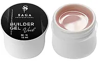 Saga builder gel veil гель для наращивания №11