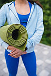 Килимок для йоги та фітнесу Power System PS-4014 PVC Fitness-Yoga Mat Green (173x61x0.6), фото 10